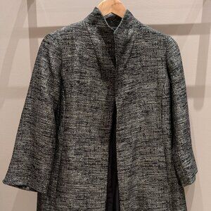 Eileen Fisher Dark Grey Lightweight Cotton/Silk Coat